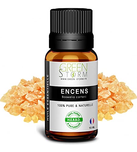 Huile Essentielle d'Encens - 100% pure et naturelle - HEBBD - Green-storm - 5 ML Cover