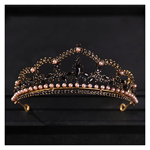 Corona de cristal vintage accesorio de novia de lujo y tiara de princesa para bodas