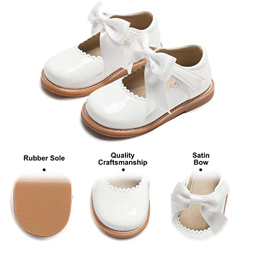 Image of Felix & Flora Toddler Little Girl Mary Jane Dress Shoes - Ballet Flats for Girl Party School Shoes