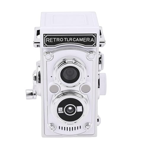 Cámara Digital Vintage TLR 64MP 1080P FHD Autofocus Blanca miniatura 1