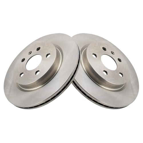 Image of TRQ Rear Brake Pad & Rotor Kit Ceramic | For 10-11 9-5 14-20 Impala 10-16 LaCrosse 13-15 Malibu 16 Malibu Limited 11-17 Regal 13-19 XTS