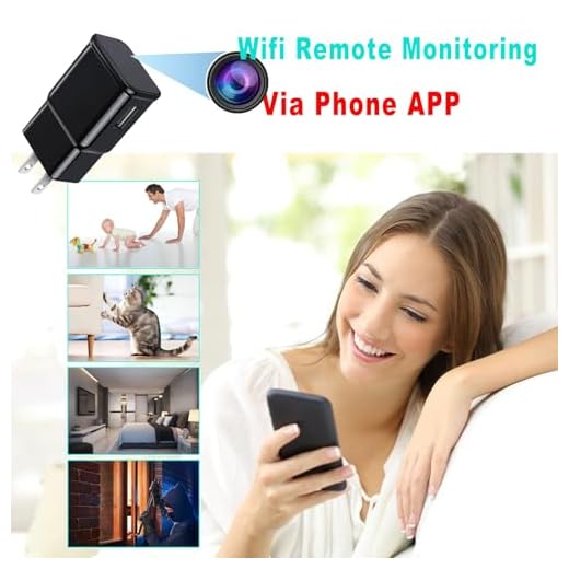 WJXING 1080P Hidden Camera Charger