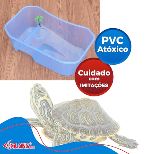Aquario Para Tartaruga - Jumbo - Aqua Blue Original