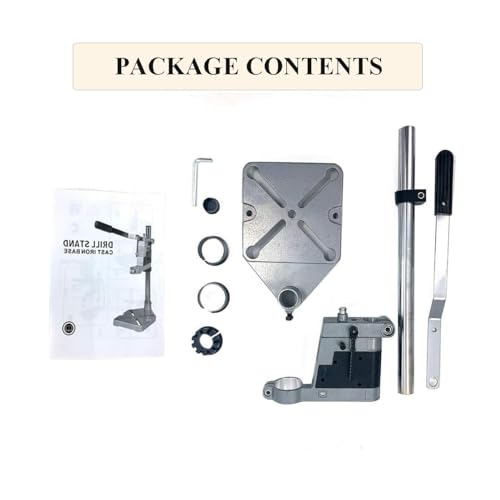 NICCOO Drill Press Stand For Hand Drill, Adjustable Bench Clamp Drill Press Floor Stand Workbench Repair Tool for Drilling Collet Workshop,Single Hole Aluminum base (for Small Jobs) - Image 9