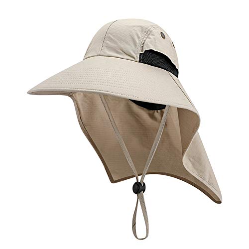 Sindigner Chapeau de Solaire Respirant Unisexe UV Visage Cou Rabat Casquette de Soleil Visage Homme Casquette de Soleil Chapeau D'éTé Travail Chapeau DéContracté B Cover