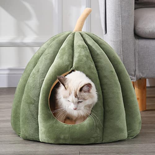 Gato Iglu,Barraca de gato bonito com travesseiro almofadado lavável removível | Cama de animal de es