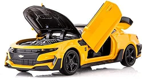 Image of MANAKI ENTERPRISE 1:32 Diecast Bumble Bee Camaro Metal Pullback Toy car with 6 Openable Doors & Light, Music Boys car for Kids Best Toys Gifts Toys for Kids 3 Years Boys Girls 【Colors as Per Stock】