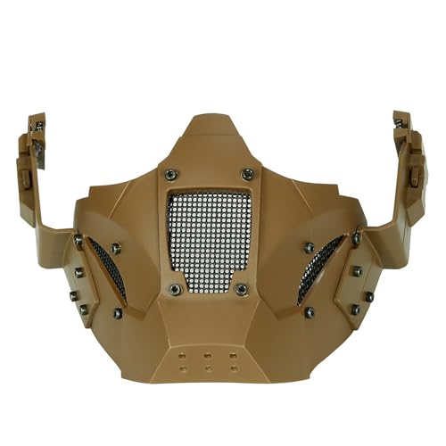 Demi masque tactique airsoft pour jeux CS et sports en plein air