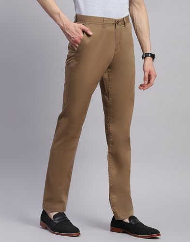 Image of Monte Carlo Mens Solid Regular Fit Trouser (2240861402CF)