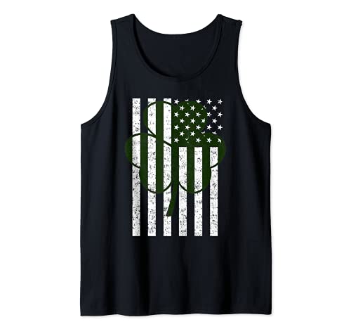 Saint Patrick's Day USA American Shamrock Clover Camiseta sin Mangas