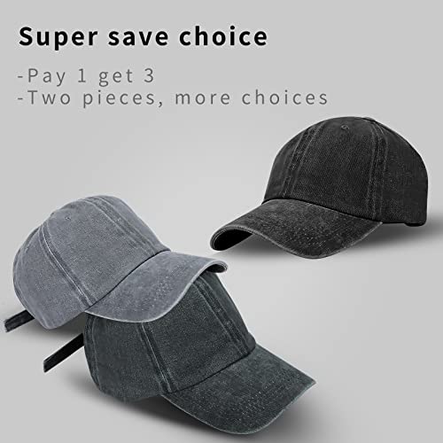 Image of Baseball Cap Unisex Vintage Washed Distressed Cap,Retro Adjustable Dad Hats,Baseball Hat for Men Women