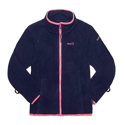 Kamik Linnea Polarfleece Jacket Girls Bleu – Veste Polaire Enfant Chaude