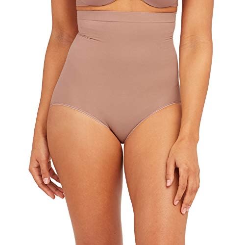 SPANXSPANXsculpt Seamless Power High-Waisted Brief - Lightweight All-Day Comfort - Core Control Shapewear - High-Waisted Underwear - Cafe Au Lait - 2X