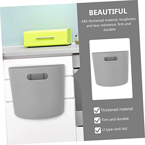 Caneca de basura colgante gris para pared Alipis miniatura 7
