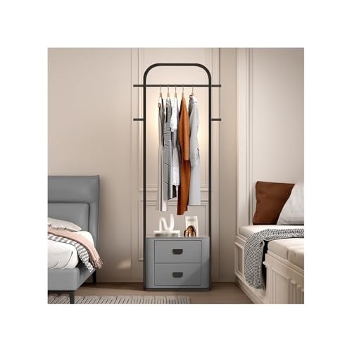 Zephyria Perchero independiente, perchero para dormitorio, mesita de noche, para sala de estar, sofá, armario lateral, perchero para colgar ropa, perchero moderno para colgar chaquetas, sombreros