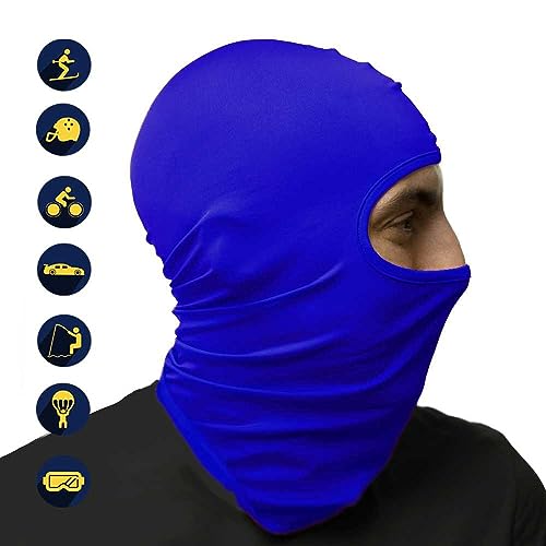 OcioDual Sturmhauben, Blau fur Motorradfahren, Snowboarden Outdoor Sports, Gesichtshaube Skimaske, Gesichtsmaske, Sturmmütze, Motorradmaske, Dünn und Atmungsaktiv Fahrradmaske