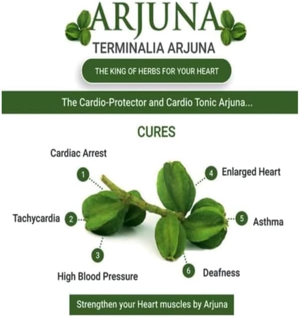 MU Ar.j.u.n. chhal,Terminalia arjuna for Heart Health,Organic arjuna churan for Boosts Energy(Pack of 1) 100gm