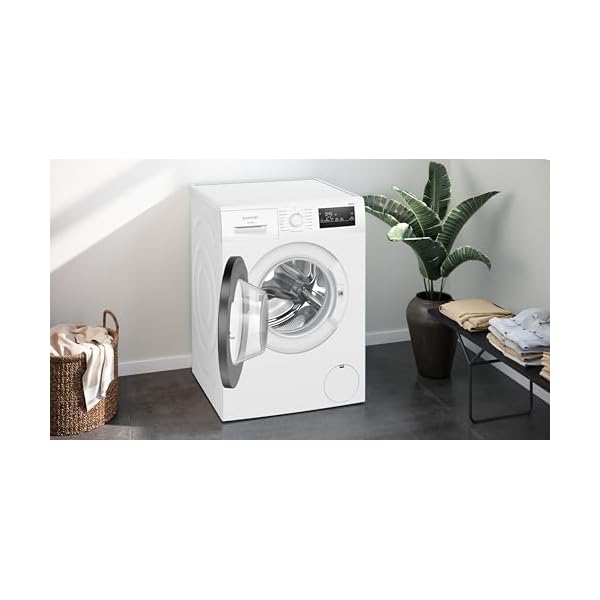 Siemens WM14N123 Waschmaschine iQ300, Frontlader mit 7kg Fassungsvermögen, 1400 UpM, speedPack L, Outdoor-Programm, simpleTouch LED-Display, iQdrive-Motor, Weiß, 60cm – Bild 5