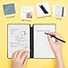 Reusable A5 Dry Erase Notebook Include a Wipeable Pen and Rag,9.4x6.5 Inch Erasable Notebook Whiteboard Notebook,Wipeable Notebook PU Hardcover for Office and Taking Notes(Light Cyan)