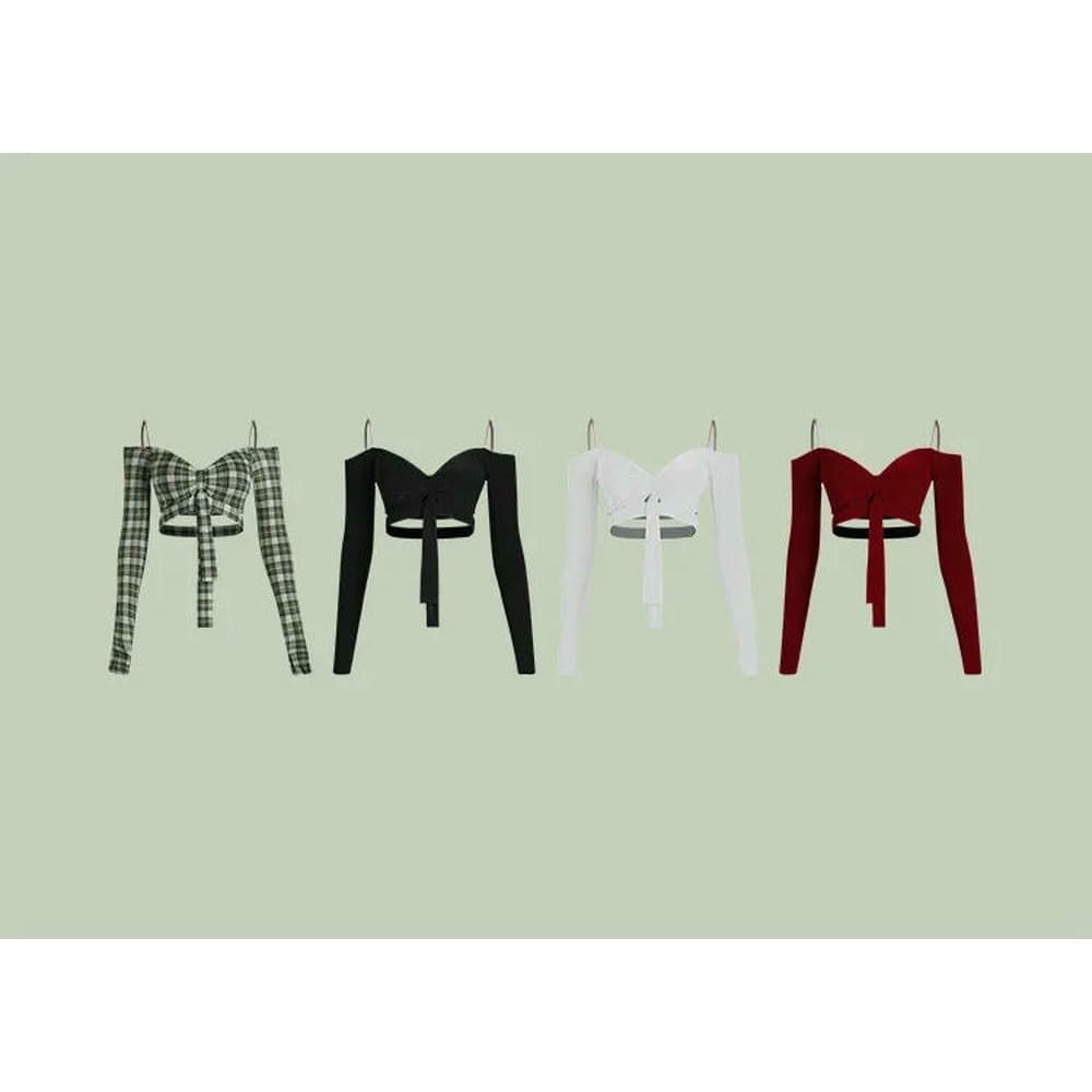 JJDFW - Costume da ballo latino con spalle scoperte, top con volant, per danza latina, abbigliamento da performance per samba e tango, set da donna