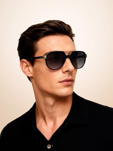 Image of IDEE sunglasses| 100% UV protected | Gradient | Full Rim | Pilot | Men | Large |Alloy Metal Frame | Polycarbonate Lens