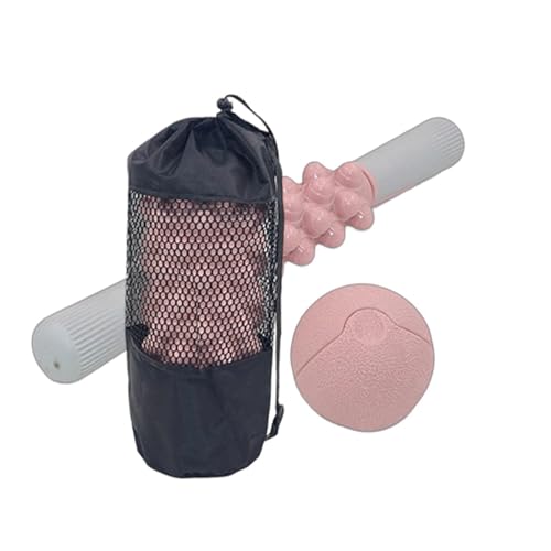 Set de Rodillos de Espuma,Recuperación Mejorada Antideslizante con Pelota de Masaje | Set rodillo espuma Pilates,para Gimnasio en Casa, Viaje, Residencia, Yoga, Pilates, Ejercicio de Fuerza y Relajaci