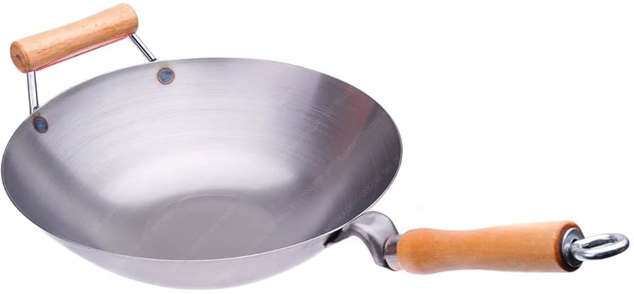 Wokoさん　専用 Amazon.com: 14 Inches Carbon Steel Wok with Helper Handle