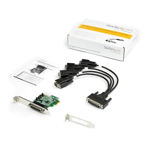 Image of StarTech 4-Port PCI Express RS232 Serial Adapter Card, TAA (PEX4S953)
