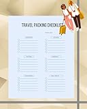 Photo Gallery compact travel packing checklist: essentials organizer for vacations and trips | ultimate travel packing list for all trip types | 8”x10” with 62 pages Photo Gallery compact travel packing checklist: essentials organizer for vacations and trips | ultimate travel packing list for all trip types | 8”x10” with 62 pages