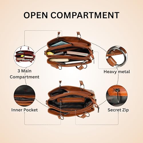 Image of Durable Satchel bag for Women Branded Stylish Top Hnadle Handbag
