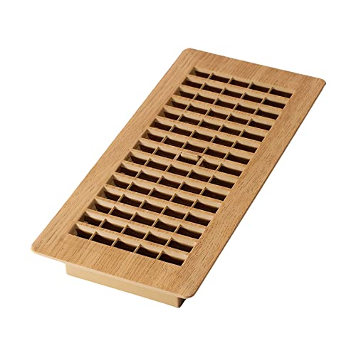 Decor Grates PL410-OC 4-Inch by 10-Inch Plastic Floor Register, Oak Caramel