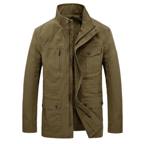 Veste décontractée homme mi-longue contre le vent frais