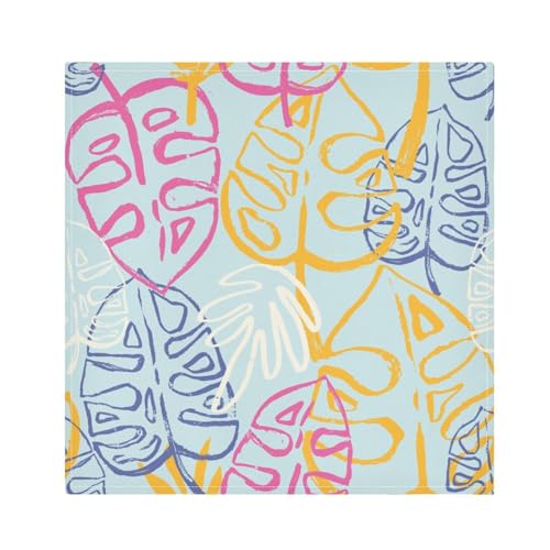 Servilletas de Tela Set de 6 20x20in Tropical Pant Leaf miniatura 1