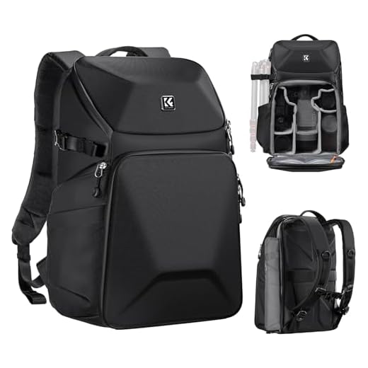 K&F CONCEPT Hard Shell Camera Backpack