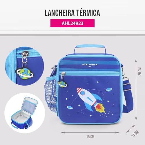 LANCHEIRA TÉRMICA INFANTIL ASTRONAUTA - Bolsa Térmica para Criança, Escola, Passeio, Praia, Marmita,