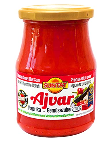 SUNTAT - Ajvar scharf - Paprika Gemüsezubereitung - 340g Cover