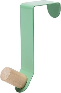 TANACC Ceiling Hooks, Door Back Hook Storage Hanger Hook Clothes Kitchen Bathroom Cabinet Behind Door Hat Towel Hanging Holder (Color : Green)