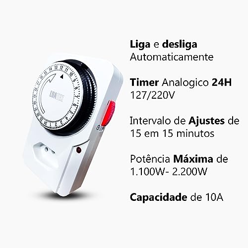 Temporizador Mecânico De Tomada Bivolt 110v / 220v