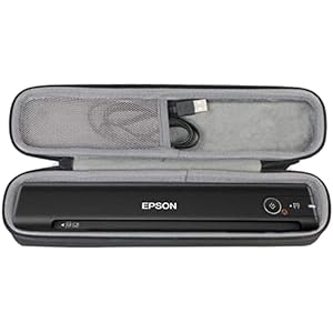 co2CREA Hard Travel Case for Epson Workforce ES-50 ES-60W DS-70 DS-80W Portable Document Scanner, Case Only
