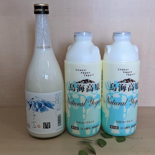 酒田の酒屋厳選 「子宝 鳥海山麓ヨーグルトリキュール」と「鳥海高原のむヨーグルト」セット