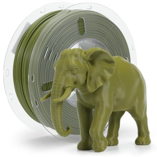 Image of VOXELAB HS PLA+ Filament 1.75mm, High Speed PLA Plus 3D Printer Filament, 1kg (2.2lbs) for Most FDM 3D Printers, Enhanced Toughness & Smooth Printing, Superior Layer Adhesion(Olive Green)