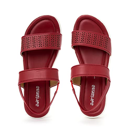 Image of Khadim's Adrianna Flat Platform Slingback Sandal for Girls (4.5-12 yrs)