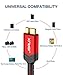 JSAUX Hard Drive Cable [2 Pack,0.3M+1M] USB 3.0 A to Micro B Nylon Cable Compatible with Portable External Hard Drives,WD Elements,Seagate Expansion,Toshiba,Samsung M3 1TB/Galaxy S5/Note 3-Red