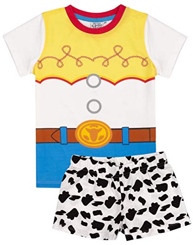 Disney Toy Story Pyjamas For Girls Long OR Short Bottoms | Kids Jessie Cowgirl Costume T Shirt & Legging PJs | Cosplay Fancy Dress Outfit Merchandise