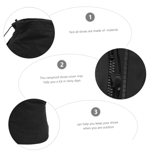 Happyyami par de cubiertas antideslizantes para lluvia para hombres, cubre zapatos impermeables y ligeros para ciclismo miniatura 3