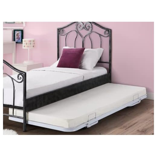 cama plegable 90×190 Somier Cama Auxiliar Plegable Adonis - 90x190 cm - Metal - Blanco
