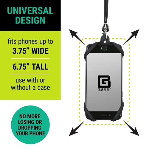 Gear Beast LAN-RNG-BLK Universal Phone Lanyard Holder And Ring Grip thumb #1