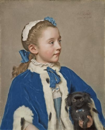 Impression Tableaux Portrait de Maria Frederike Toile d'Art Liotard