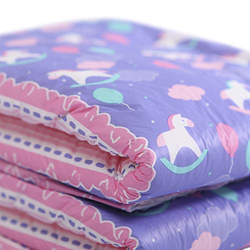 Image of Littleforbig Printed Adult Brief Diapers 10 Pieces - Little Fantasy (Medium 28 inch-38 inch)