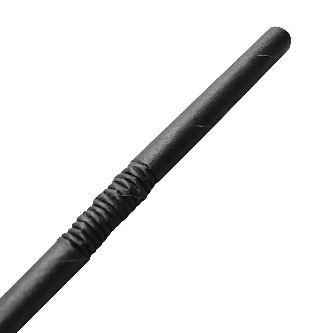 Fiesta Disposable Individually Wrapped Bendy Paper Straws, Black (250 Pack) - Resistant to Softening, Easier to Drink FP444 - Image 4